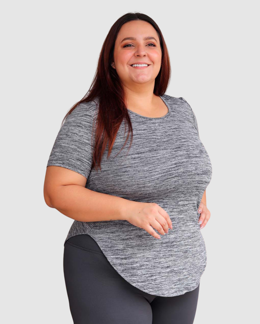 Blusa Jasped Cuello Rendondo Deportiva