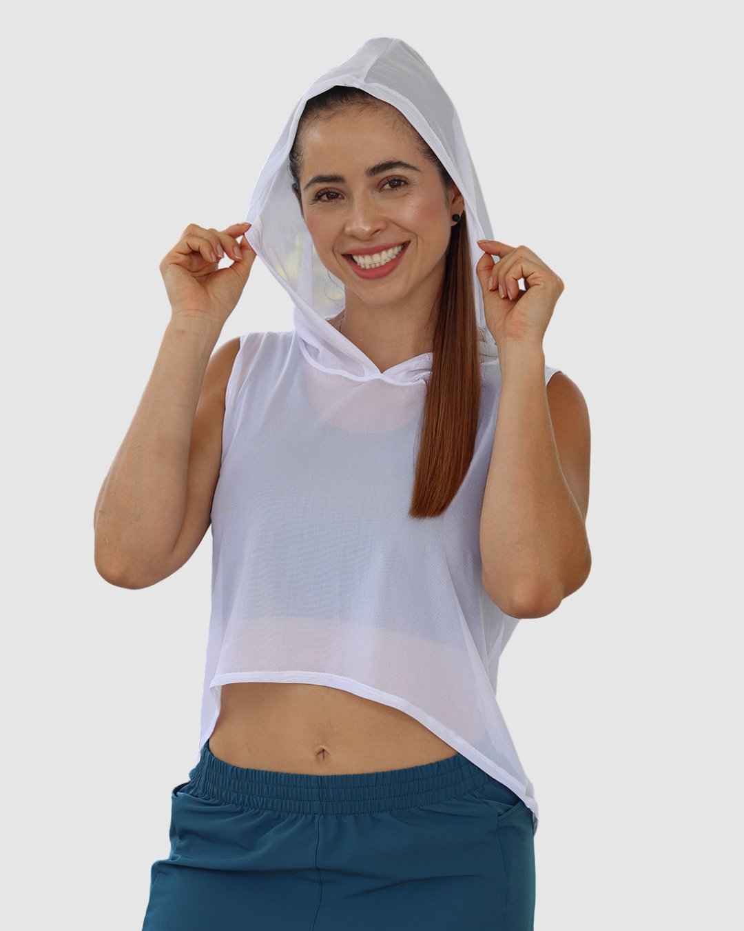 Blusa Velo con Capucha Deportiva Dama