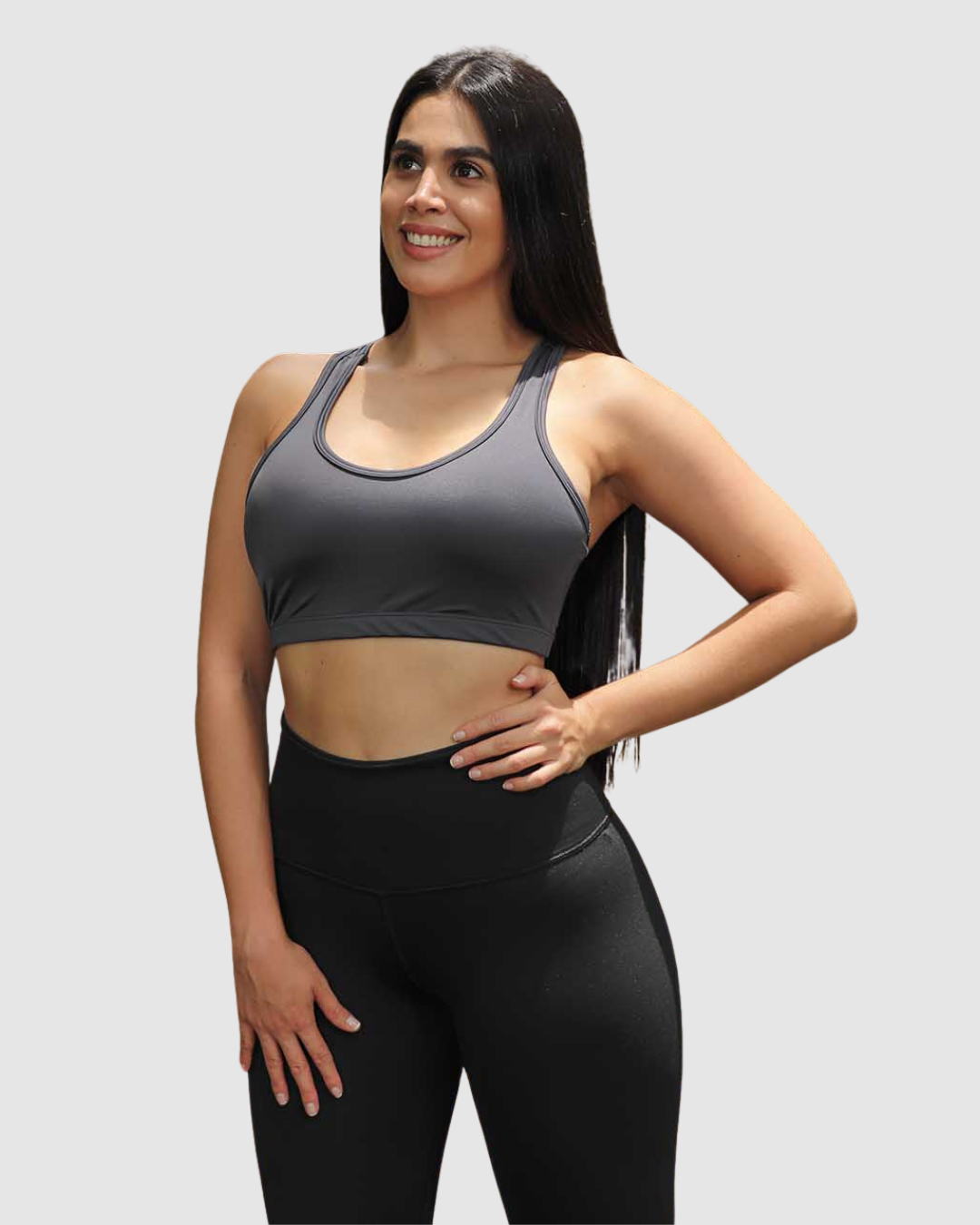 Top Unicolor Esqueleto con forro en Tela Nylon