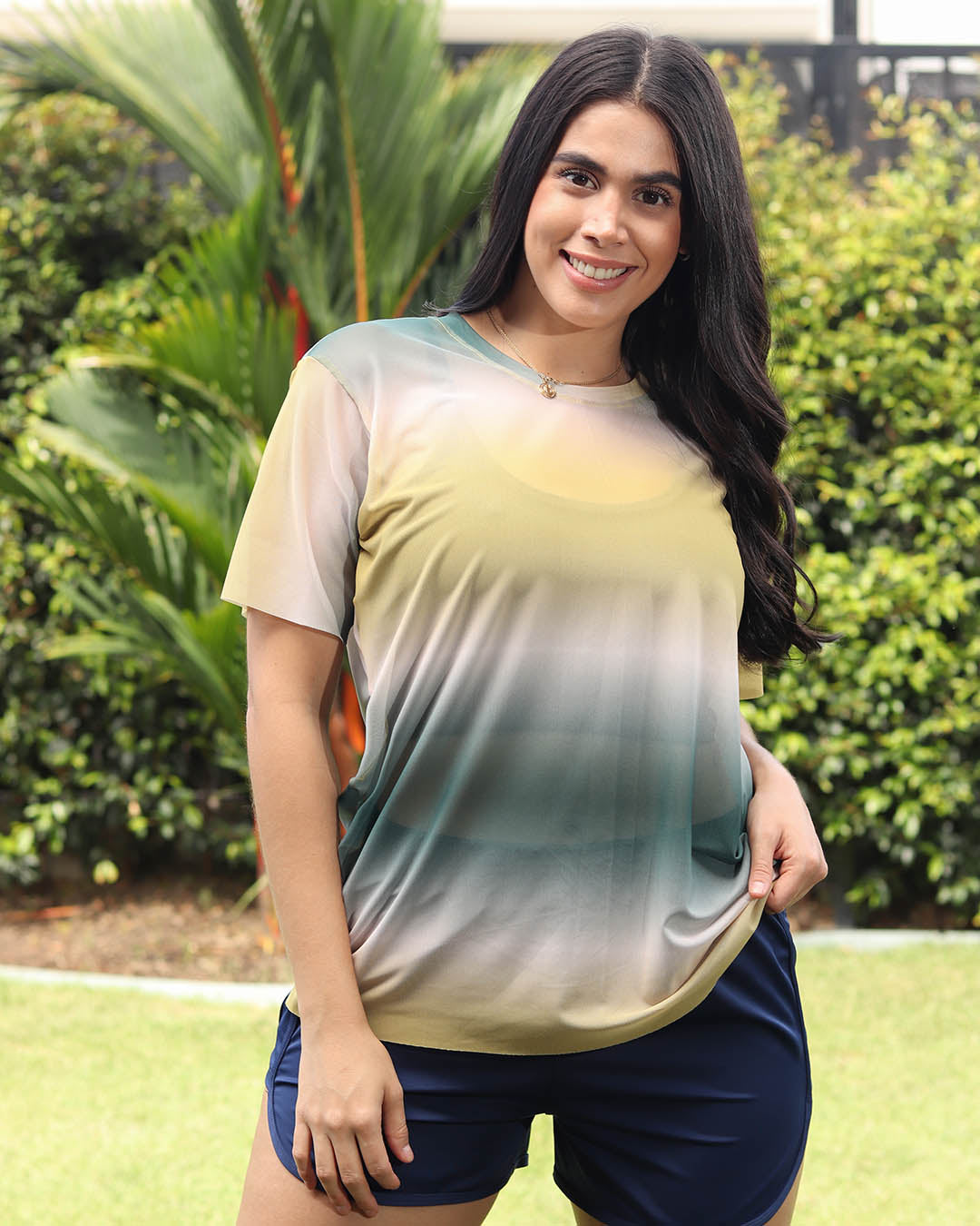 Blusa Velo Manga Estampada (Ref 542)