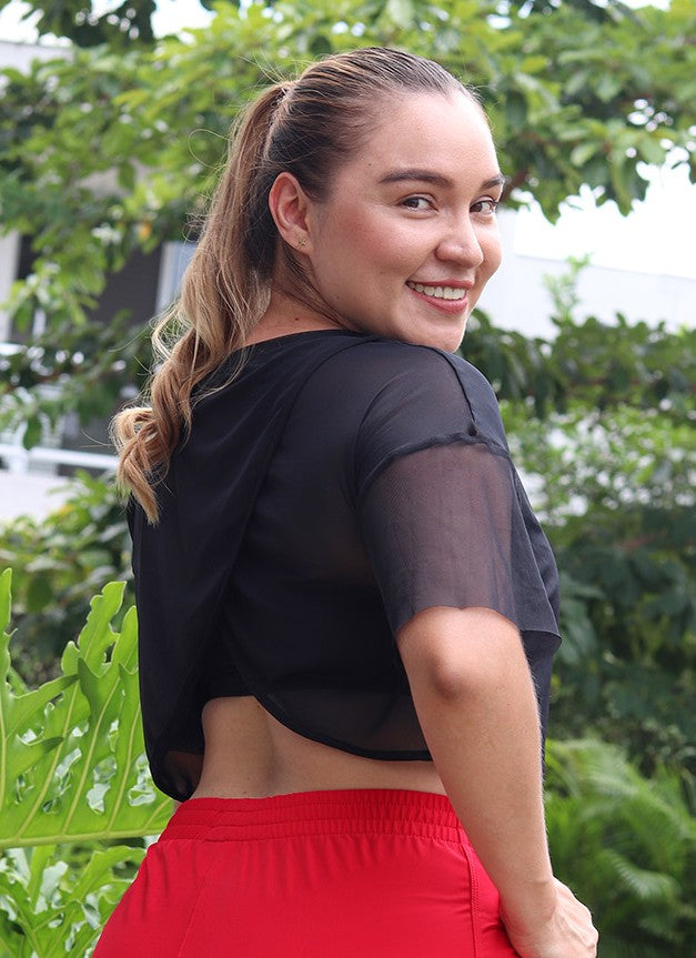 Blusa velo escote en la espalda (Ref:573)