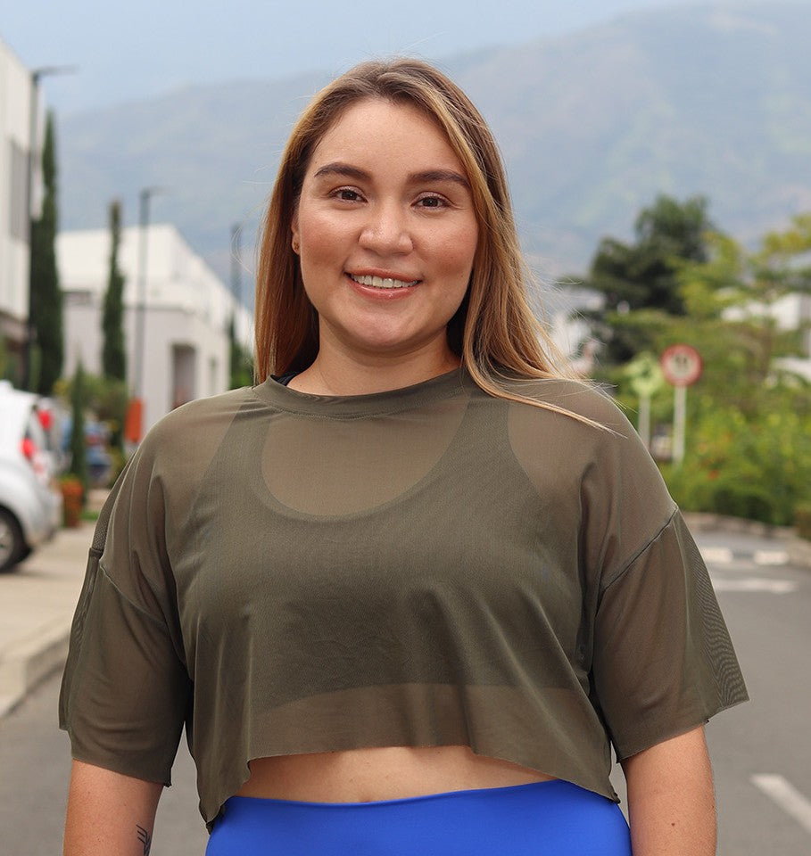 Blusa velo escote en la espalda (Ref:573)