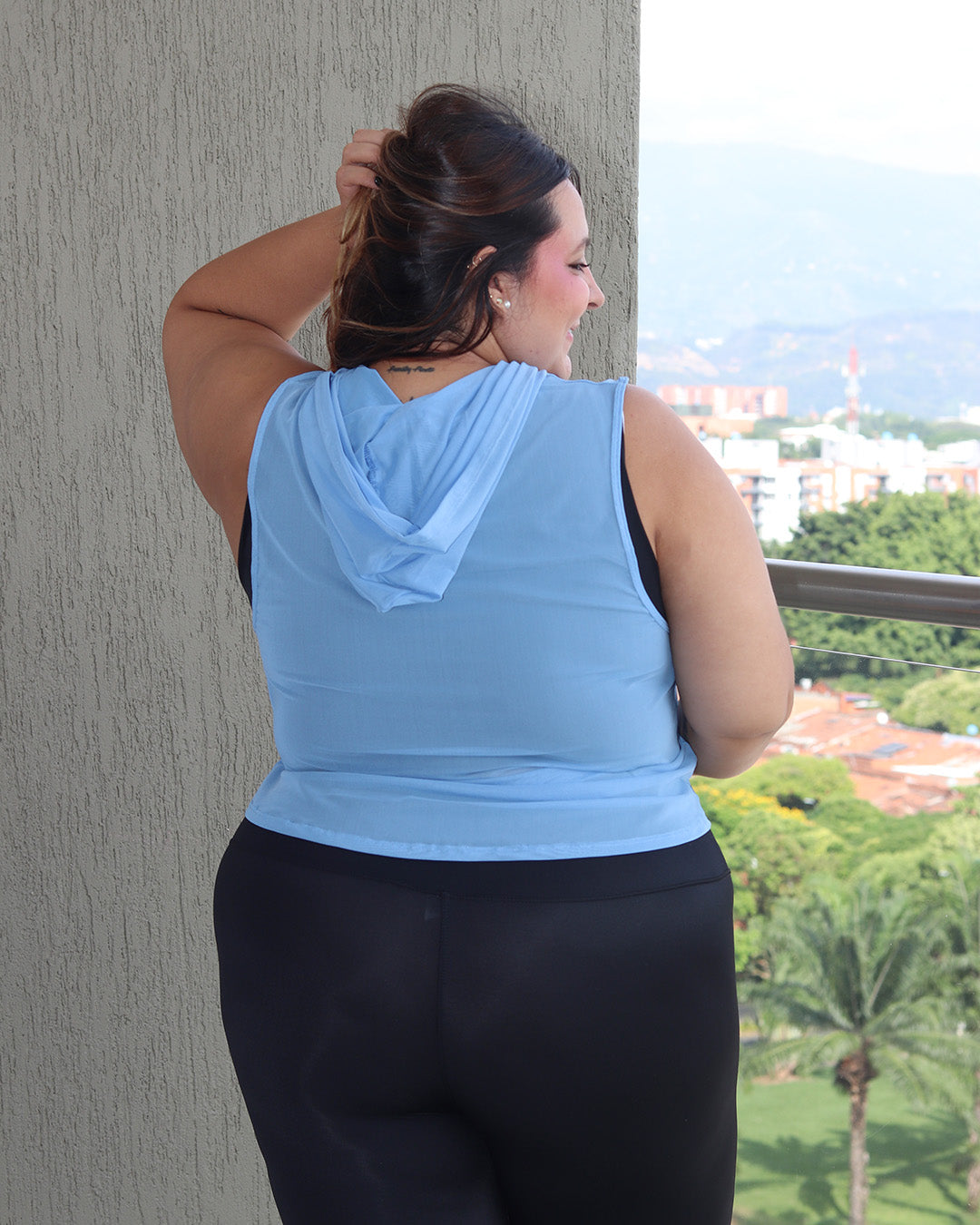 BLUSA VELO CON CAPUCHA (REF:572)