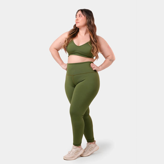 Leggins Supplex Unicolor Control de Abdomen Mujer