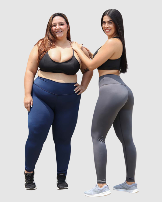Leggins Pretina Unicolor en Tela Nylon Dama