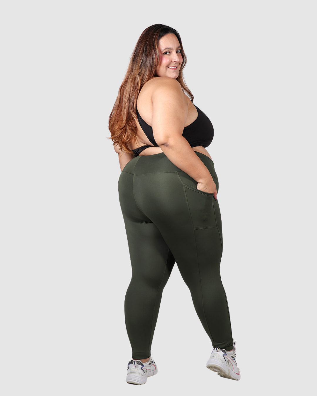 Leggins Tobillero Deportivo con Bolsillos Laterales