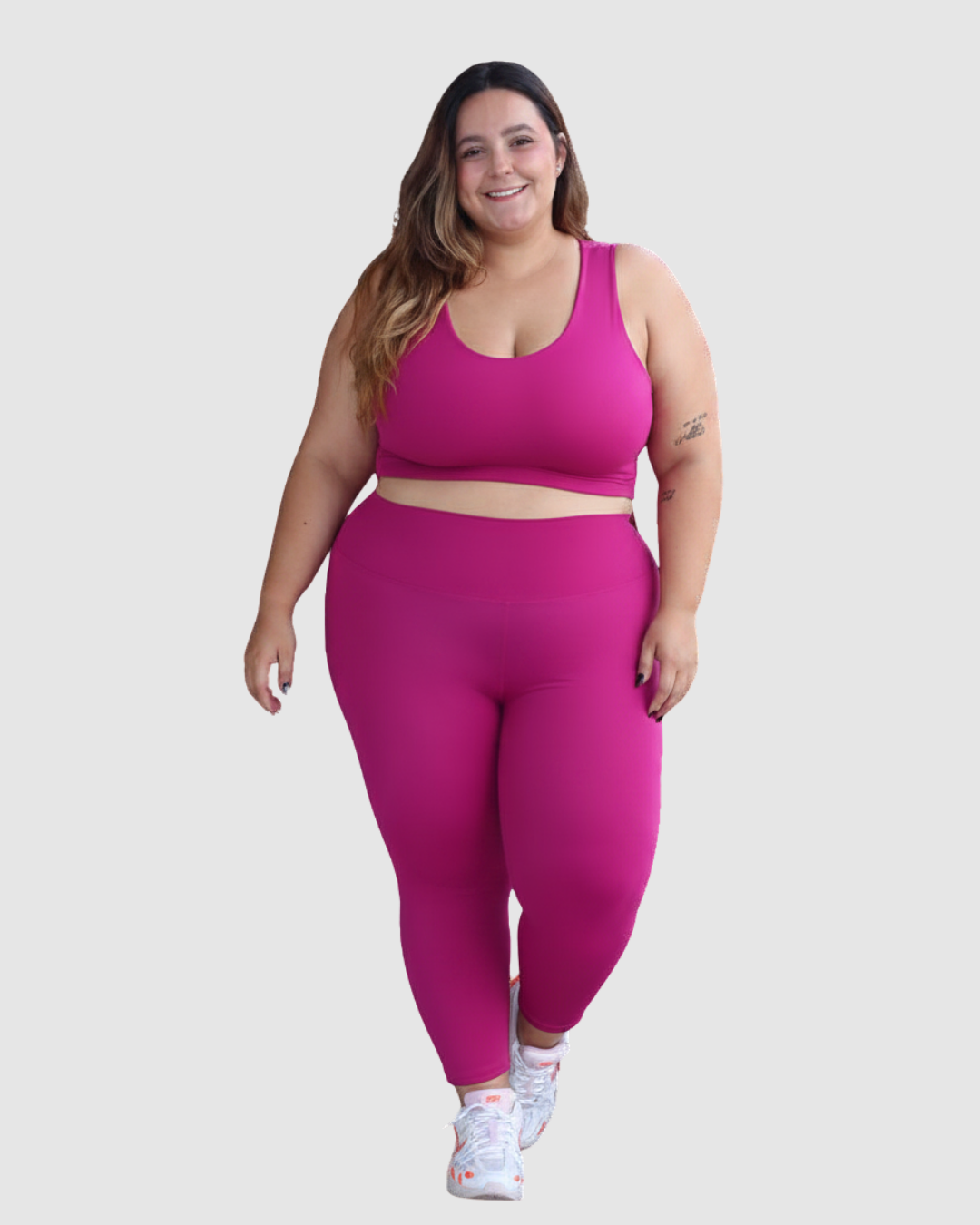 Leggins Pretina Unicolor en Tela Nylon Dama