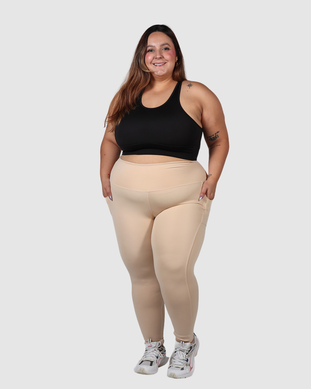 Leggins Tobillero Deportivo con Bolsillos Laterales