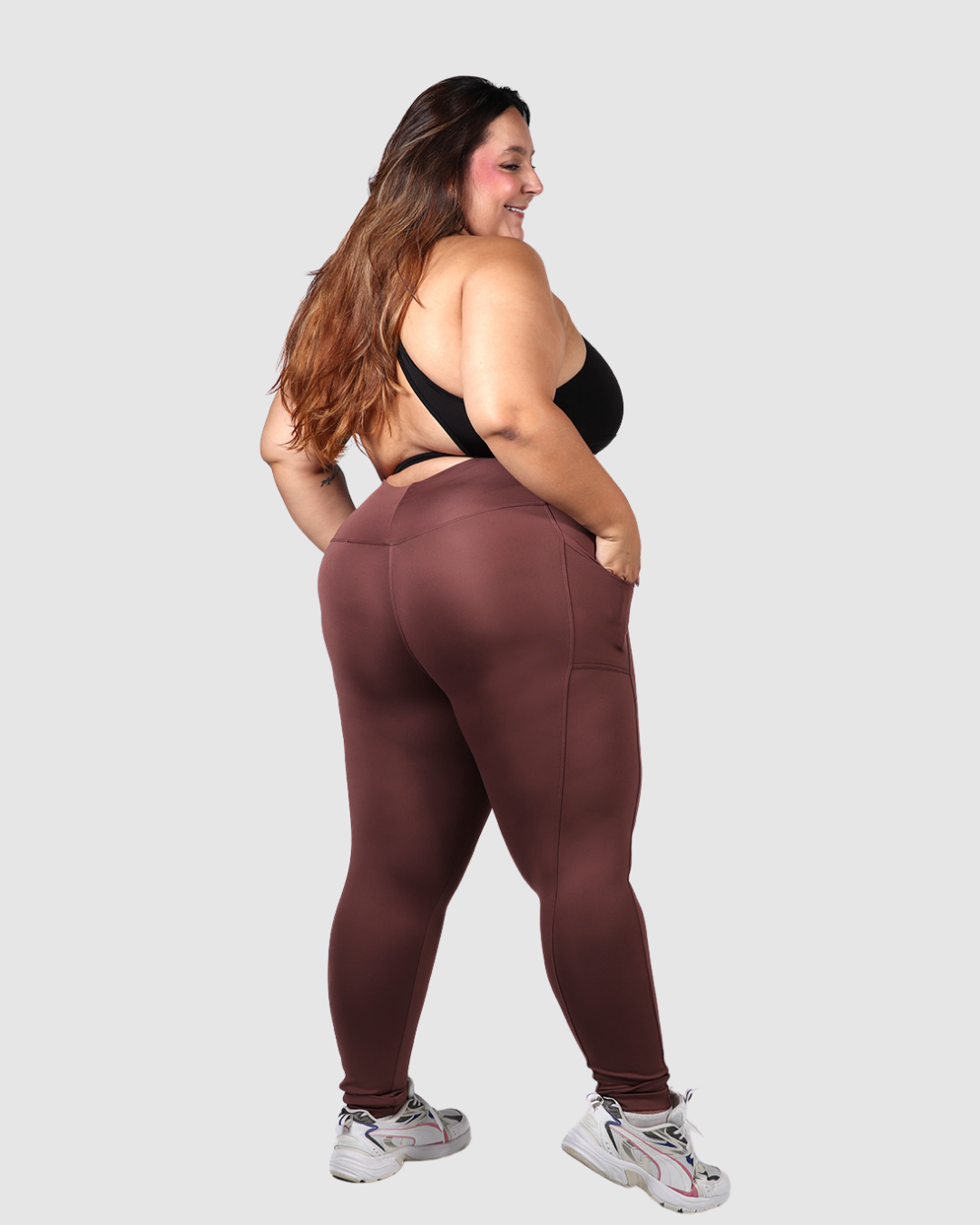 Leggins Tobillero Deportivo con Bolsillos Laterales