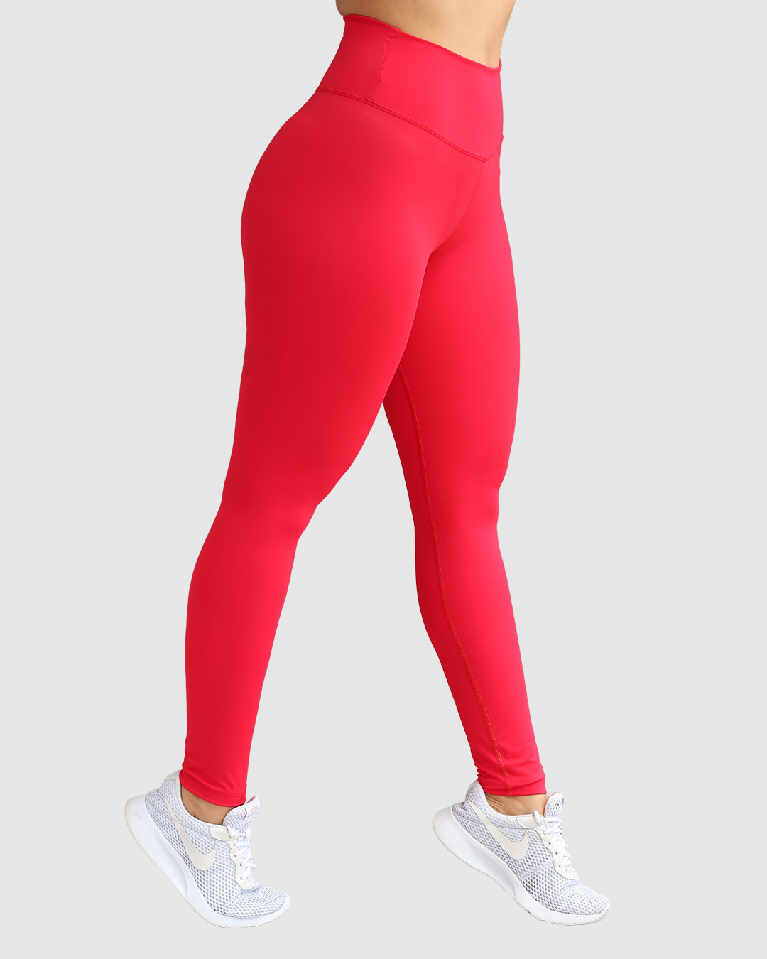 Leggins Pretina Unicolor en Tela Nylon Dama