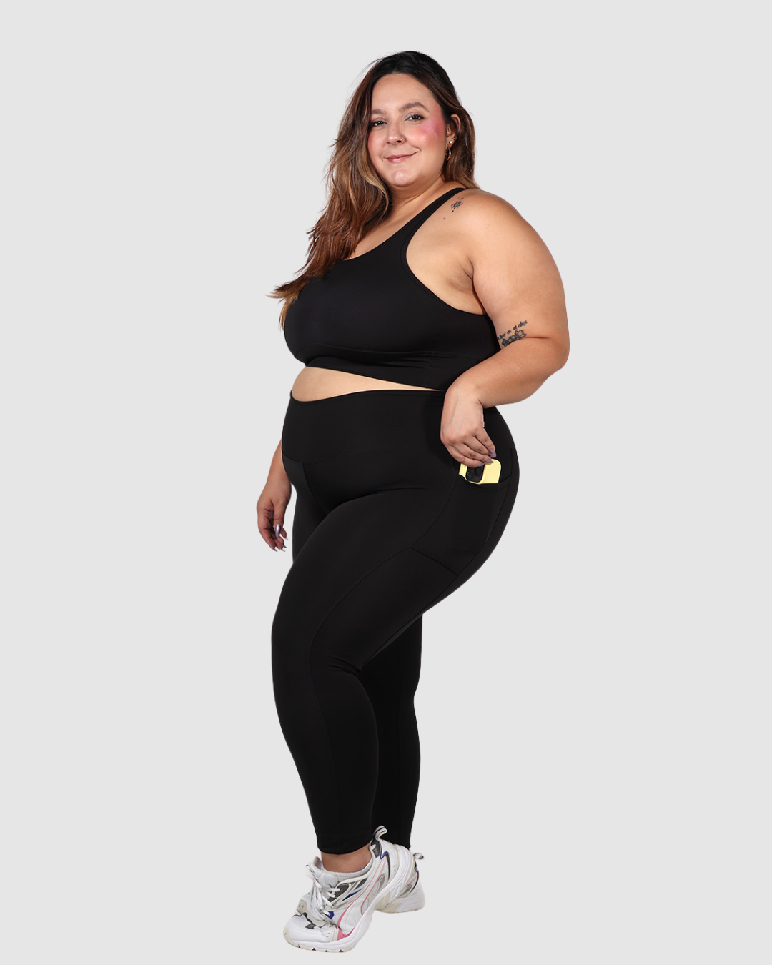 Leggins Tobillero Deportivo con Bolsillos Laterales