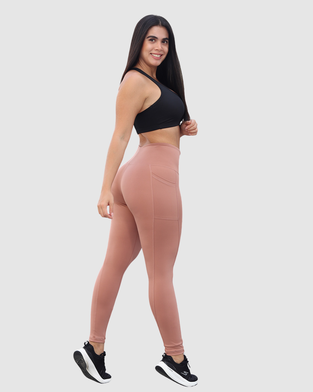 Leggins Tobillero Deportivo con Bolsillos Laterales