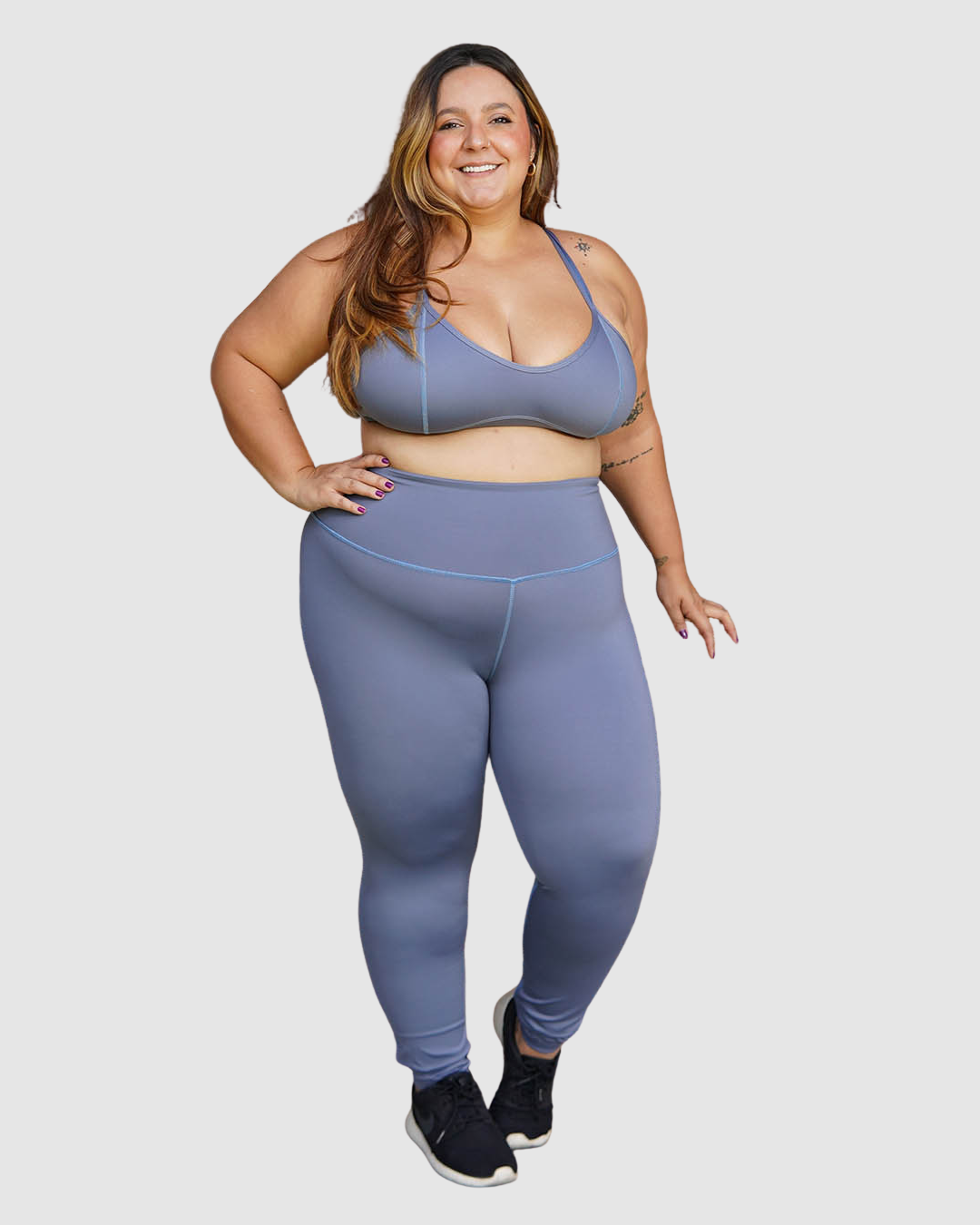Leggins Supplex Unicolor Control de Abdomen Mujer
