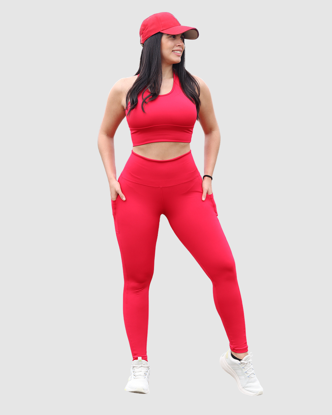 Leggins Tobillero Deportivo con Bolsillos Laterales