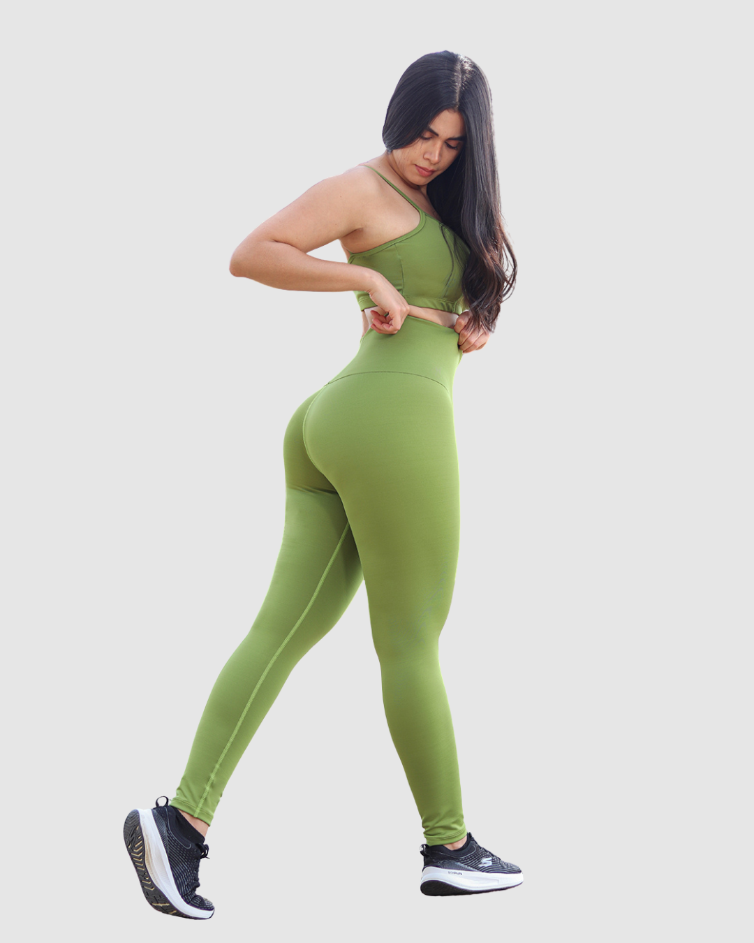 Leggins Supplex Unicolor Control de Abdomen Mujer