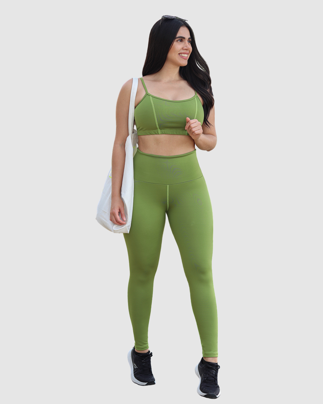 Leggins Supplex Unicolor Control de Abdomen Mujer