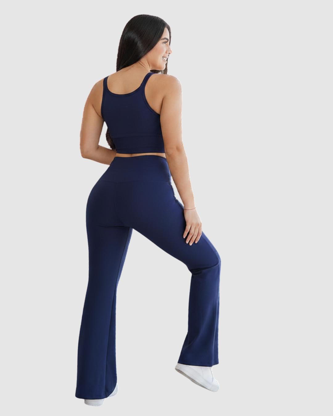 Conjunto Pantalón Bota Campana con Cierre Delantero