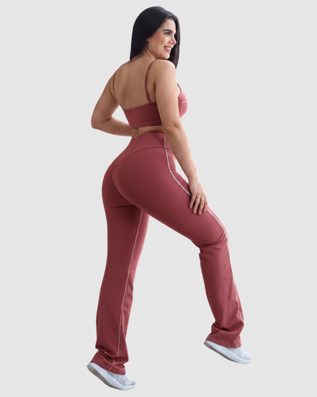 Pantalón Bota Recta Deportivo con Vivo a los Costados