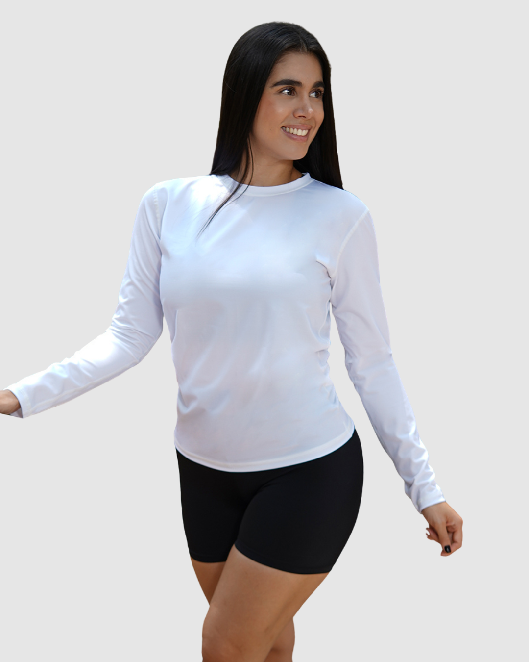 Buso Manga Larga Compresión Nylon Mujer
