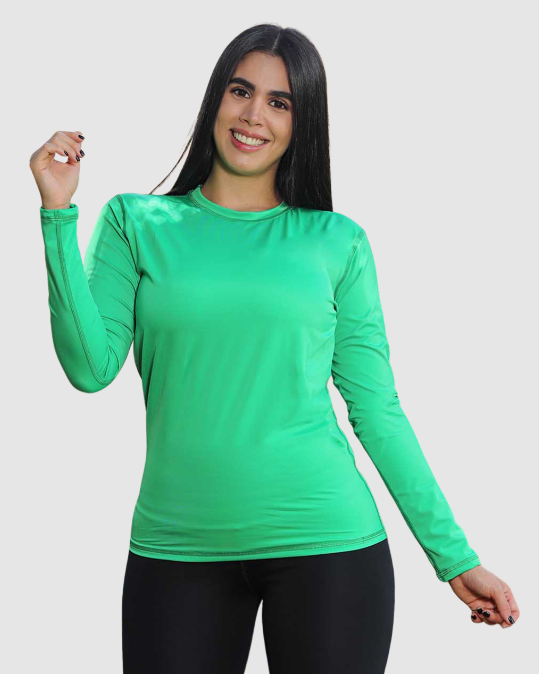 Buso Manga Larga Compresión Nylon Mujer