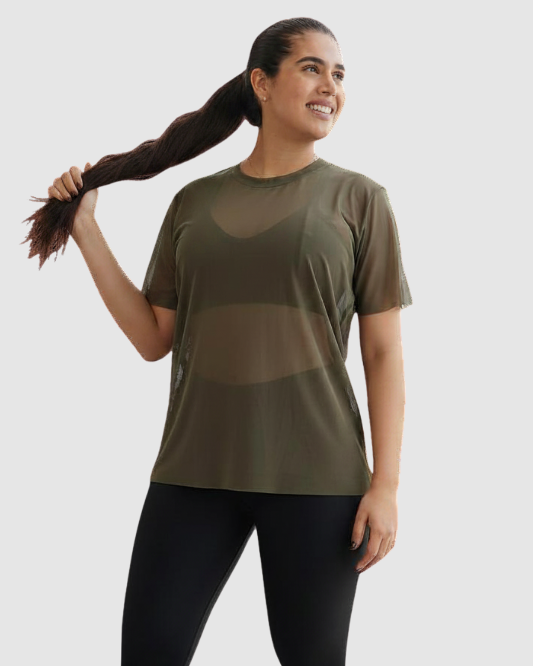 Blusa Velo Manga Oversize Deportiva Mujer