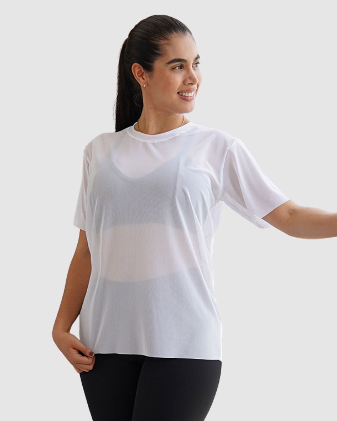 Blusa Velo Manga Oversize Deportiva Mujer