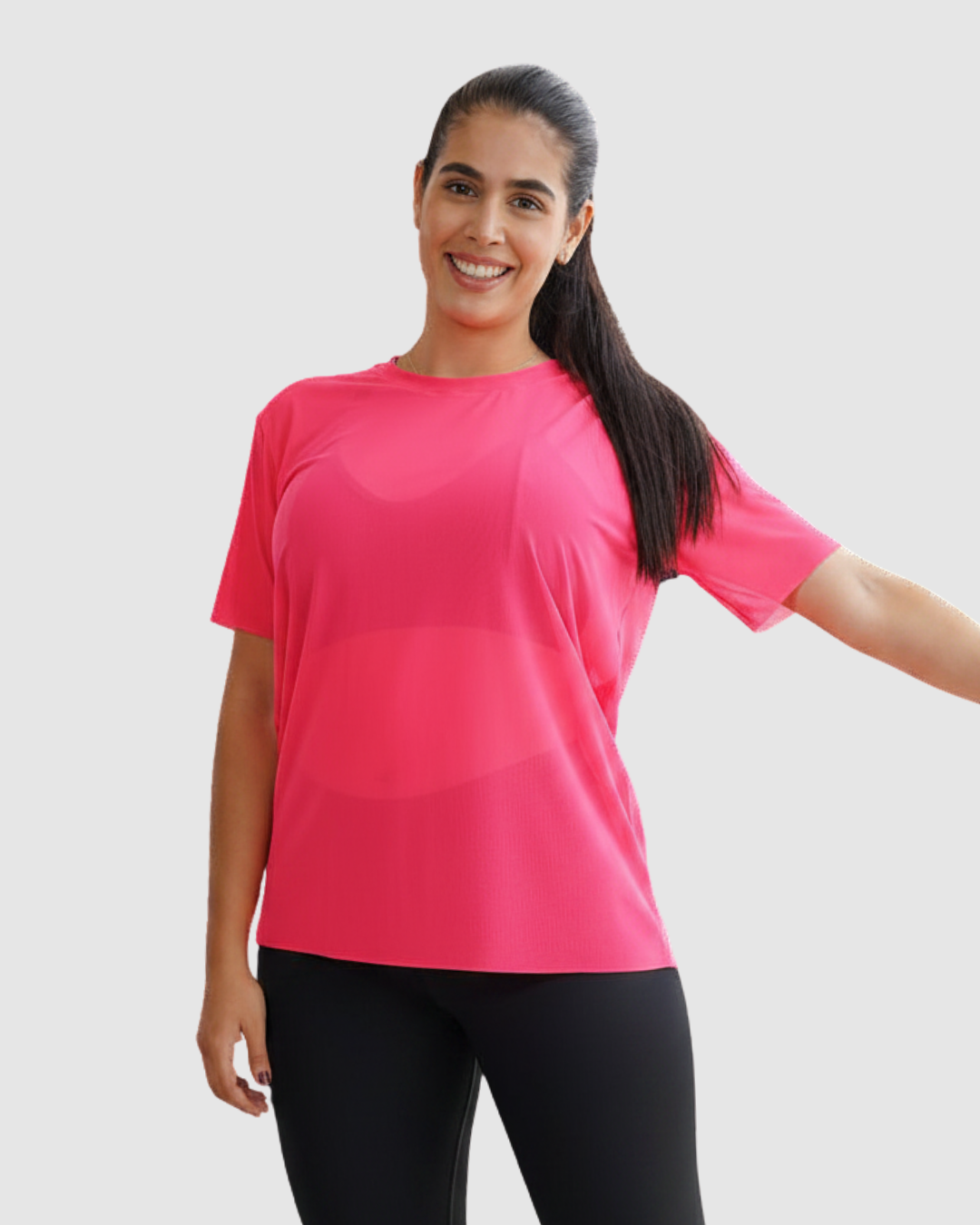 Blusa Velo Manga Oversize Deportiva Mujer