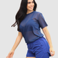 Blusa Velo Manga Oversize Deportiva Mujer