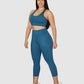 Leggins Unicolor en Tela Nylon Pretina Ancha 3/4, Control Abdomen