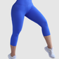 Leggins Unicolor en Tela Nylon Pretina Ancha 3/4, Control Abdomen