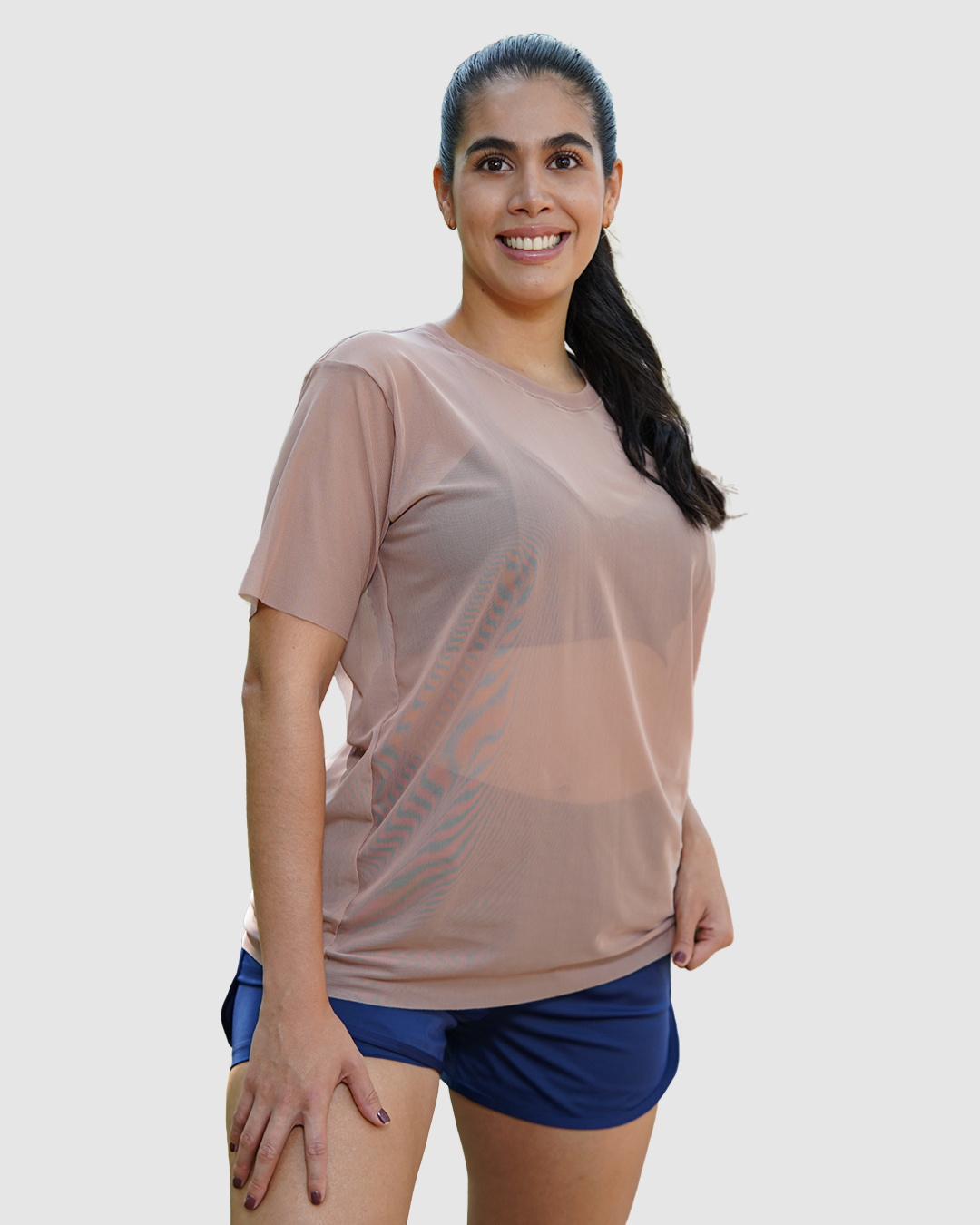 Blusa Velo Manga Oversize Deportiva Mujer