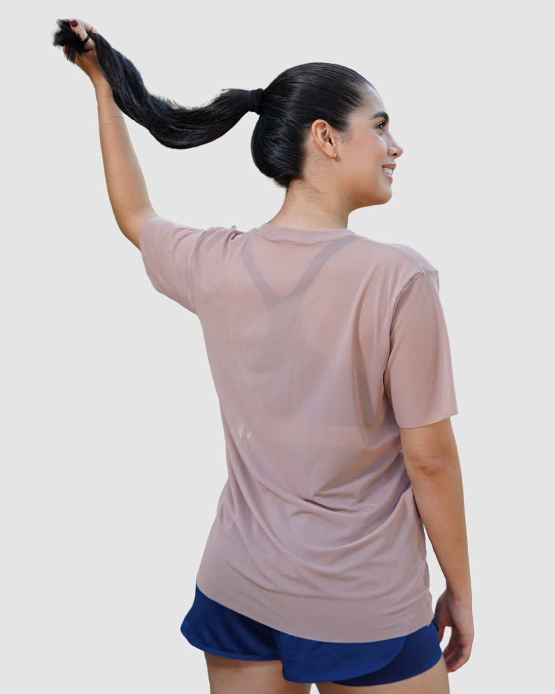 Blusa Velo Manga Oversize Deportiva Mujer