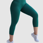 Leggins Unicolor en Tela Nylon Pretina Ancha 3/4, Control Abdomen