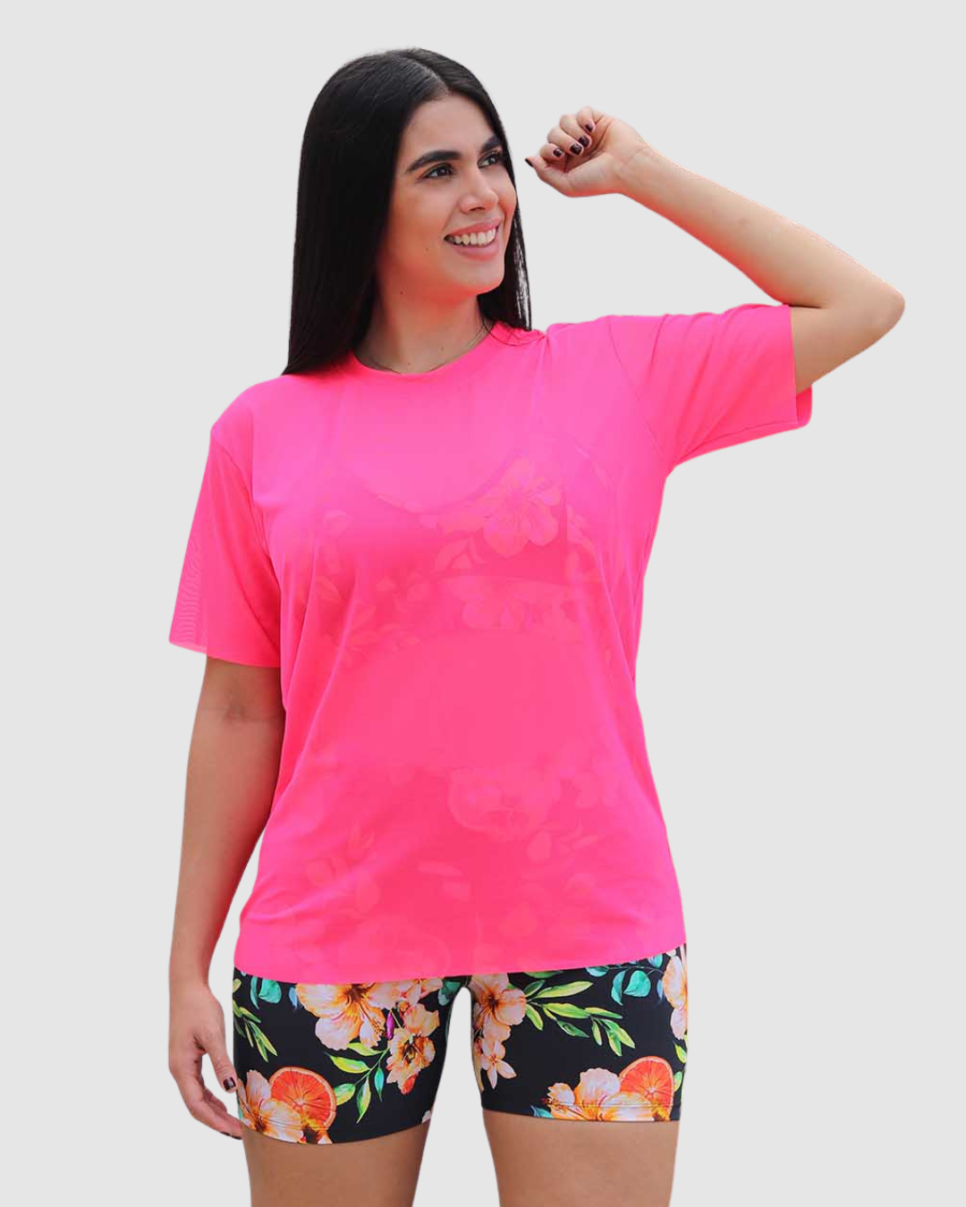 Blusa Velo Manga Oversize Deportiva Mujer