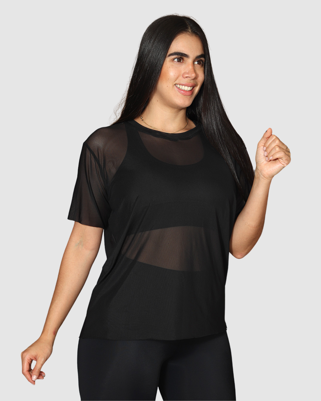 Blusa Velo Manga Oversize Deportiva Mujer