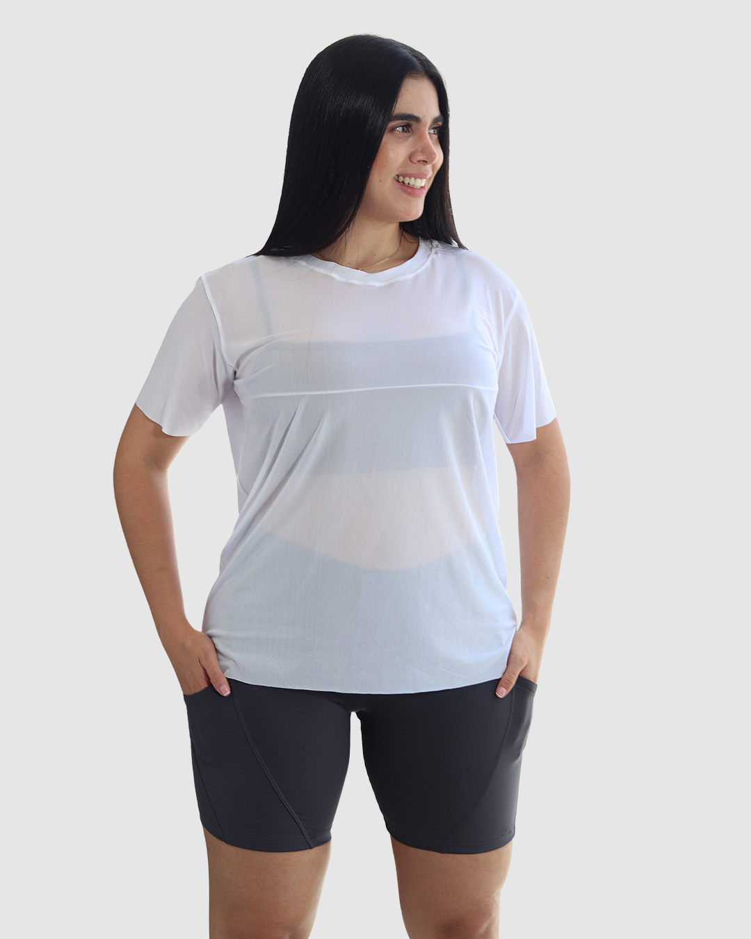 Blusa Velo Manga Oversize Deportiva Mujer