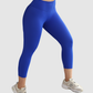Leggins Unicolor en Tela Nylon Pretina Ancha 3/4, Control Abdomen