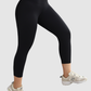 Leggins Unicolor en Tela Nylon Pretina Ancha 3/4, Control Abdomen