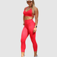 Leggins Unicolor en Tela Nylon Pretina Ancha 3/4, Control Abdomen