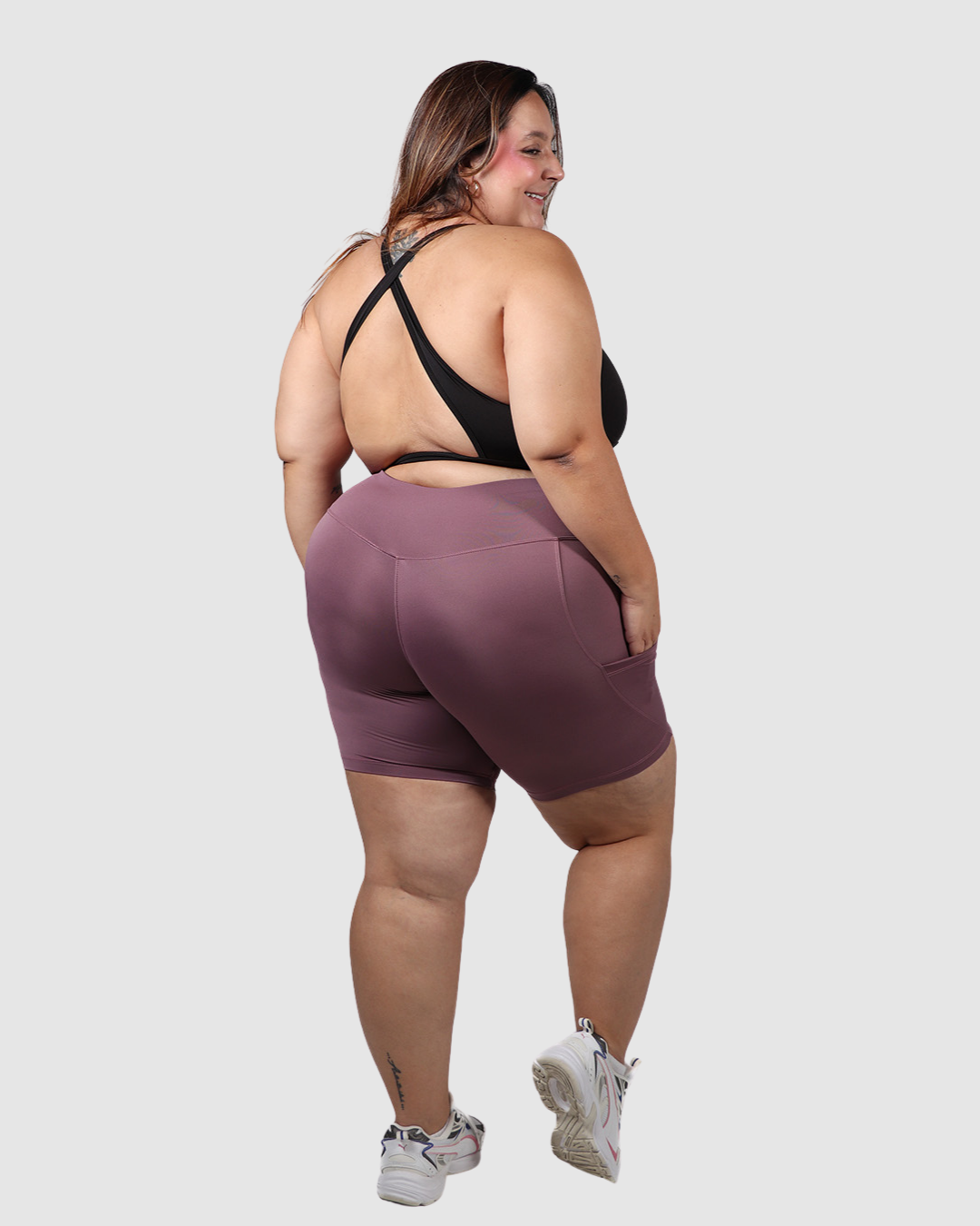Byker Bolsillos Costados con Control Abdomen en Tela Semi-Suplex