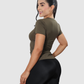 Camiseta Deportiva Dama Cuello v Tela Fria