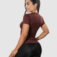 Camiseta Deportiva Dama Cuello v Tela Fria