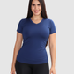 Camiseta Deportiva Dama Cuello v Tela Fria