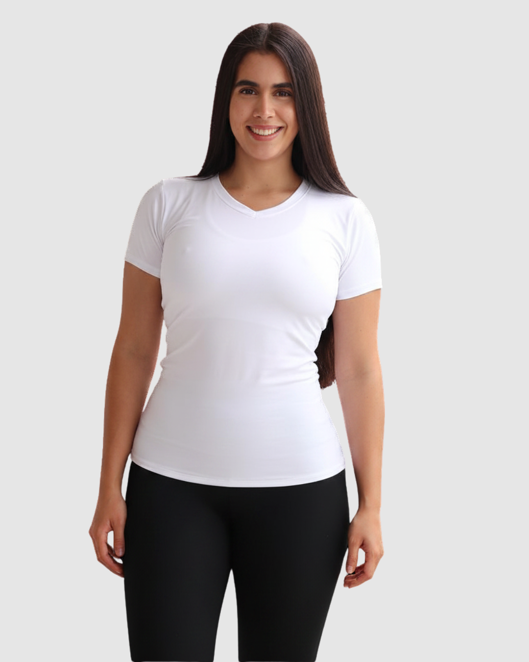 Camiseta Deportiva Dama Cuello v Tela Fria