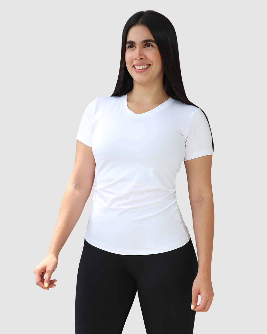 Camiseta Deportiva Dama Cuello v Tela Fria