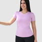 Camiseta Deportiva Dama Cuello v Tela Fria