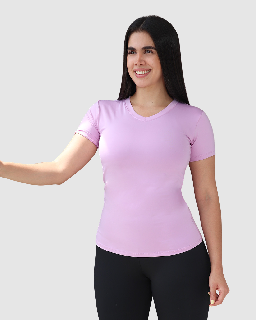 Camiseta Deportiva Dama Cuello v Tela Fria