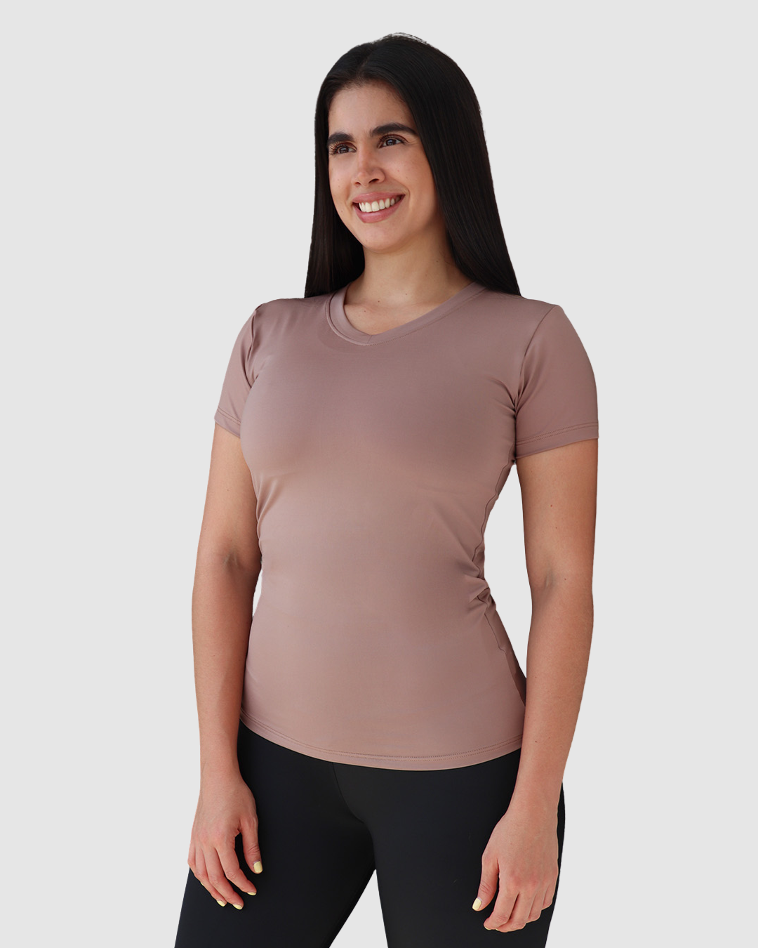 Camiseta Deportiva Dama Cuello v Tela Fria