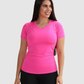 Camiseta Deportiva Dama Cuello v Tela Fria