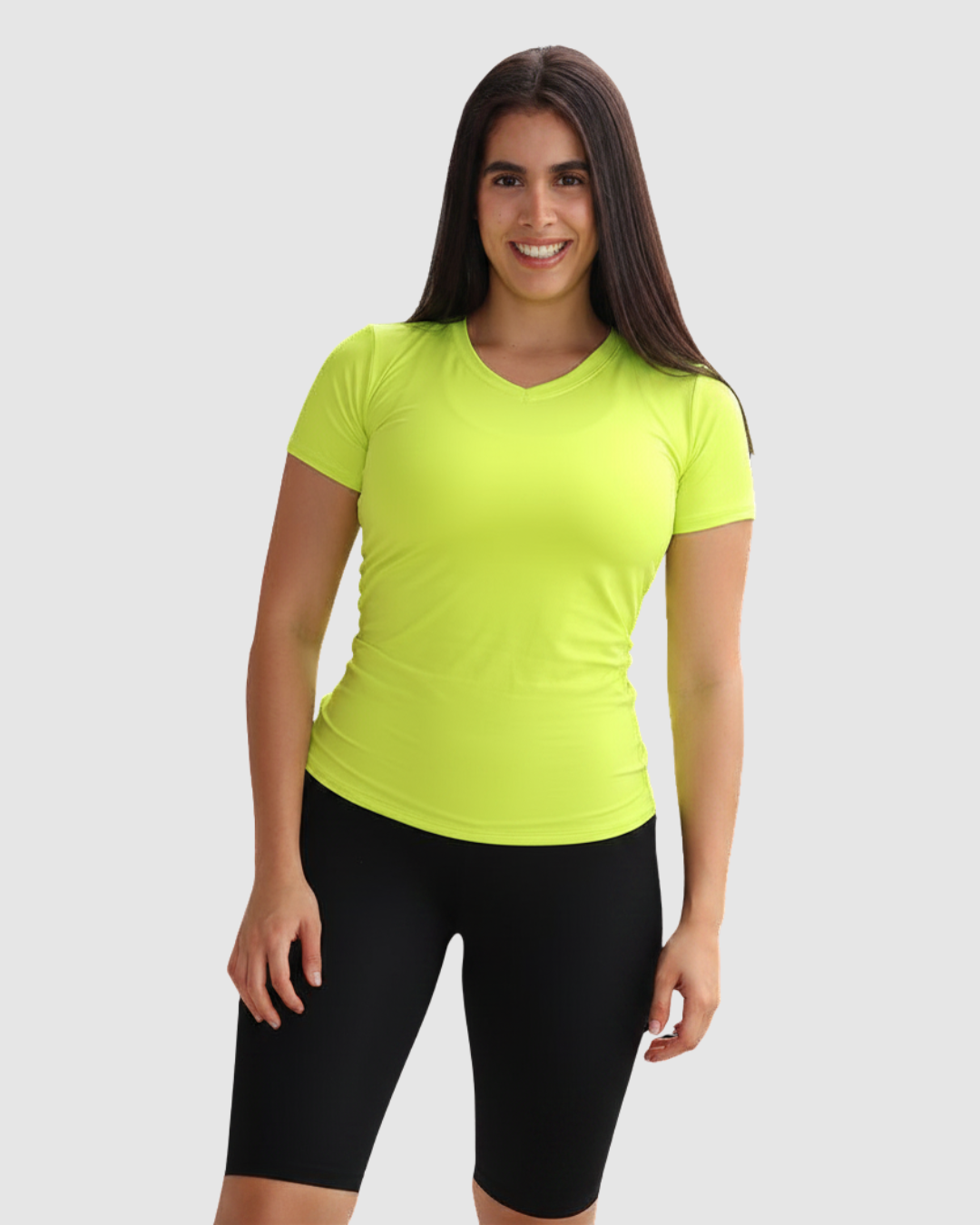 Camiseta Deportiva Dama Cuello v Tela Fria